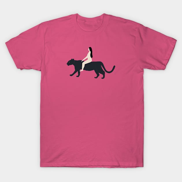 Panther Woman T-Shirt by Das Brooklyn